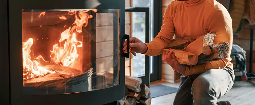 Residential Fireplace Ceramic Glass Installation in Drummondville, QC
