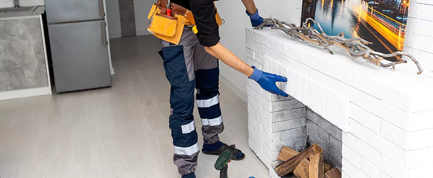 Outdoor Fireplace Restoration in Drummondville, Quebec