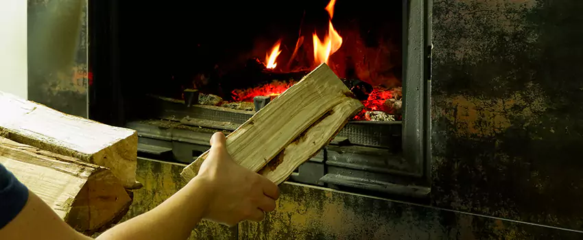 Wood Stove Heat Resistant Wall Repair in Drummondville, Quebec