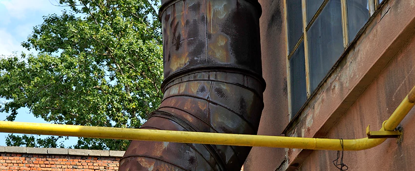 Lightning Protection Installation System for Industrial Chimneys in Drummondville, Quebec
