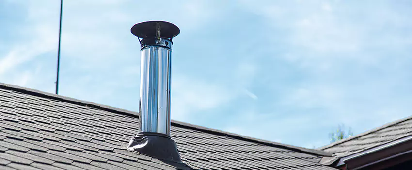 Outdoor Metal Chimney Installation in Drummondville, Quebec