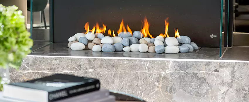 Double-Height Fireplace Design Refurbishment in Grantham, Quebec
