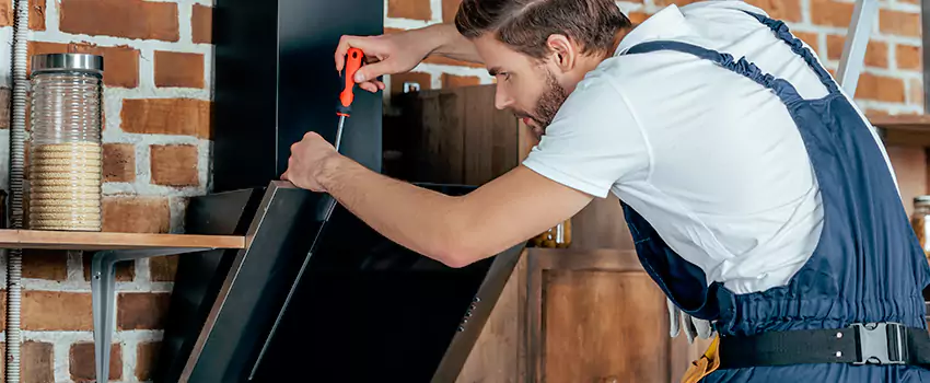 Old Rusted Metal Fireplace Repair And Replacement in Drummondville, QC